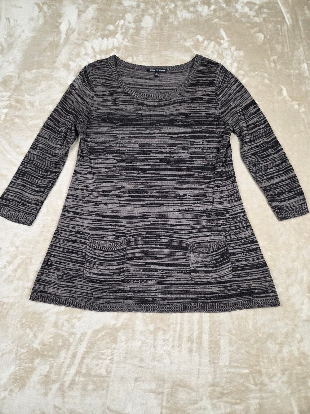 Cable & Gauge Marled Gray Tunic